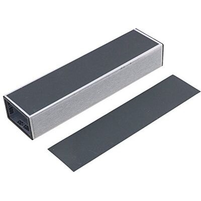 Desconocido 5.83 x 0.94 x 1.46 pulgadas Negro aleación de aluminio Guitarra Cuello Traste Leveling Beam Sandpaper para Guitarra Bass Lever Luthier herramienta de reparación Desconocido 5.83 x 0.94 x 1.46 pulgadas Negro aleación de aluminio Guitarra Cuello Traste Leveling Beam Sandpaper para Guitarra Bass Lever Luthier herramienta de reparación