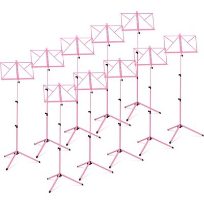 Classic Cantabile 100 Atril Medio Rosa 10 Piezas, Versión de peso medio Con soporte lateral en la superficie de apoyo, Pies de goma antideslizantes, Construcción estable de tres patas, 3 kg Classic Cantabile 100 Atril Medio Rosa 10 Piezas, Versión de peso medio Con soporte lateral en la superficie de apoyo, Pies de goma antideslizantes, Construcción estable de tres patas, 3 kg