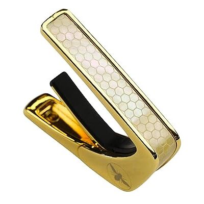 Thalia Cejilla Premium Series con acabado dorado y inserto vintage de nacarado Thalia Cejilla Premium Series con acabado dorado y inserto vintage de nacarado