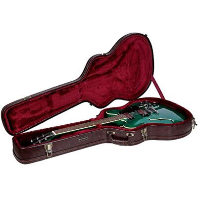Crossrock 335 Funda para guitarra eléctrica semihueca, color plateado Crossrock 335 Funda para guitarra eléctrica semihueca, color plateado