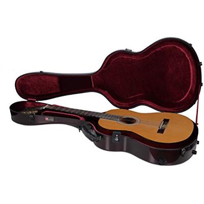Crossrock CRF6000C Funda rígida de fibra de carbono para guitarra clásica de tamaño completo con correas para mochila Crossrock CRF6000C Funda rígida de fibra de carbono para guitarra clásica de tamaño completo con correas para mochila