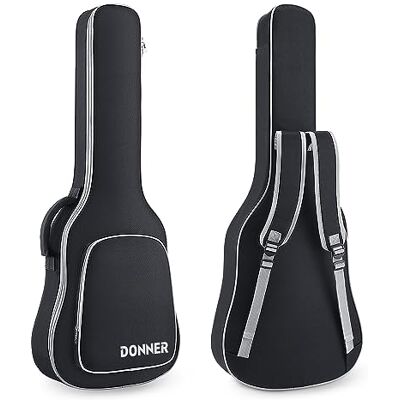 Donner Funda para Guitarra Eléctrica 39", Bolsa Mochila Acolchada 5mm, Correas Ajustables, Interior Resistente al Agua con Esponja y Bolsillo Donner Funda para Guitarra Eléctrica 39", Bolsa Mochila Acolchada 5mm, Correas Ajustables, Interior Resistente al Agua con Esponja y Bolsillo