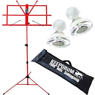 keepdrum mus2 RD Ordenador atril Note staender Rojo + 10 imanes MG10 + Funda keepdrum mus2 RD Ordenador atril Note staender Rojo + 10 imanes MG10 + Funda
