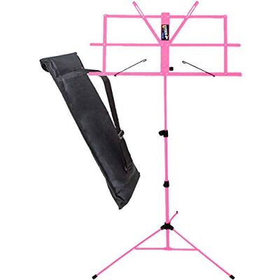 keepdrum MUS2 PK Atril, fácil de usar, adecuado para niños, con bolsa de transporte, color rosa keepdrum MUS2 PK Atril, fácil de usar, adecuado para niños, con bolsa de transporte, color rosa