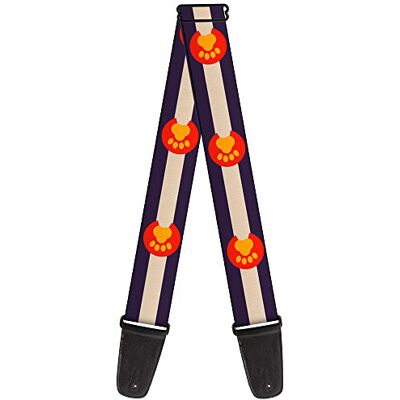 Buckle-Down GS-W35504 Colorado Correa para guitarra, Colorado Flag/Paw Print Buckle-Down GS-W35504 Colorado Correa para guitarra, Colorado Flag/Paw Print