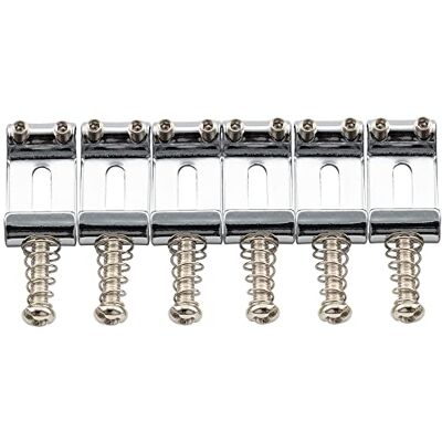Musiclily Pro 10,5mm Silletas Puente Trémolo Acero Vintage Cromado Set de 6 para Guitarra Eléctrica tipo Strat Musiclily Pro 10,5mm Silletas Puente Trémolo Acero Vintage Cromado Set de 6 para Guitarra Eléctrica tipo Strat