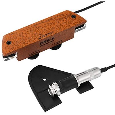 Donner Pastilla para Guitarra acústica , Pastilla pasiva de Caoba para Boca de Guitarra con humbucker y Control de Volumen y Tono, Compatible con diámetros de Boca de 3,8” a 3,94” Donner Pastilla para Guitarra acústica , Pastilla pasiva de Caoba para Boca de Guitarra con humbucker y Control de Volumen y Tono, Compatible con diámetros de Boca de 3,8” a 3,94”