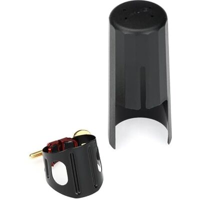 BG Pieza de recambio Ligadura Duo lacada negra Saxofón tenor BG Pieza de recambio Ligadura Duo lacada negra Saxofón tenor