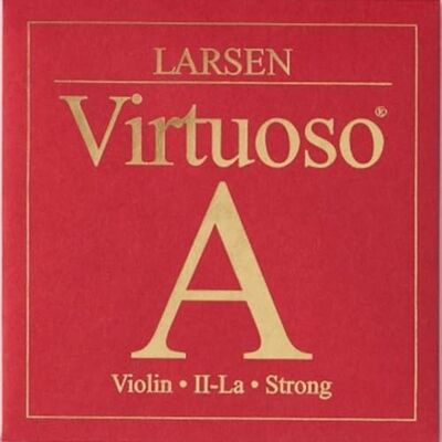 LARSEN STRINGS Cuerdas para violín Virtuoso A de aluminio, cuerda simple de nailon multifilamento, fuerte, tensión 6,1 kg / 13,4 lb LARSEN STRINGS Cuerdas para violín Virtuoso A de aluminio, cuerda simple de nailon multifilamento, fuerte, tensión 6,1 kg / 13,4 lb