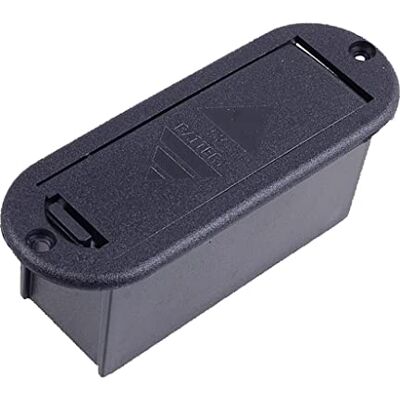 Desconocido Recolección de Caja de Batería 9V para Guitarra Baja Negro Desconocido Recolección de Caja de Batería 9V para Guitarra Baja Negro