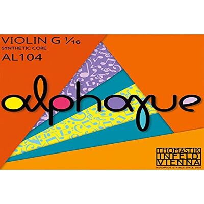 Thomastik-Infeld Thomastik cuerda suelta para violín alphayue 1/16, escala 215mm/8.5" cuerda sol núcleo sintético, entorchado de monel. Thomastik-Infeld Thomastik cuerda suelta para violín alphayue 1/16, escala 215mm/8.5" cuerda sol núcleo sintético, entorchado de monel.