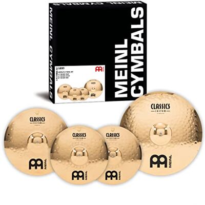 Meinl Percussion Meinl Cymbals Classics Custom Brilliant Cymbal Set Box Pack Juego de Platillos de Batería con Plato 14 pulgadas Hihat, 16 Crash y 20 Ride Bronce B12, Acabado Brillante () Meinl Percussion Meinl Cymbals Classics Custom Brilliant Cymbal Set Box Pack Juego de Platillos de Batería con Plato 14 pulgadas Hihat, 16 Crash y 20 Ride Bronce B12, Acabado Brillante ()
