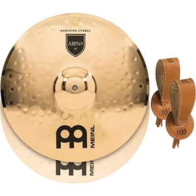 Meinl Percussion Meinl Platillo con correas, 16 pulgadas, aleación de bronce profesional, acabado brillante, fabricado en Alemania, Meinl Percussion Meinl Platillo con correas, 16 pulgadas, aleación de bronce profesional, acabado brillante, fabricado en Alemania,