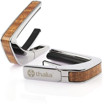 Thalia Cejilla de acabado cromado con incrustaciones de sapele Thalia Cejilla de acabado cromado con incrustaciones de sapele