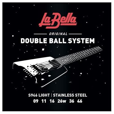 La Bella Doble Bola-End Saiten S/Menos Stahl Rnd Wnd Luz 9-46 La Bella Doble Bola-End Saiten S/Menos Stahl Rnd Wnd Luz 9-46