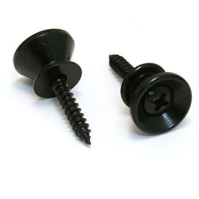 Allparts ® »AP-0670-003 GOTOH STRAP BUTTONS» Botones de correa para guitarra – 2 piezas – Acabado: negro Allparts ® »AP-0670-003 GOTOH STRAP BUTTONS» Botones de correa para guitarra – 2 piezas – Acabado: negro
