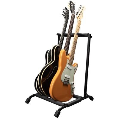 Gator Frameworks Rok-It soporte plegable para 3 guitarras – Compatible con guitarras acústicas, eléctricas o bajos – Portátil, resistente, ocupa poco espacio () Gator Frameworks Rok-It soporte plegable para 3 guitarras – Compatible con guitarras acústicas, eléctricas o bajos – Portátil, resistente, ocupa poco espacio ()