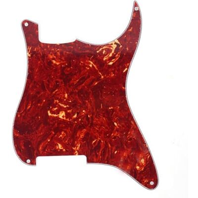Musiclily 4 Agujeros Pickguard Golpeador Sin Agujeros Fresados y potenciómetros para Guitarra ST-Style,4 capas Vintage Tortoise Musiclily 4 Agujeros Pickguard Golpeador Sin Agujeros Fresados y potenciómetros para Guitarra ST-Style,4 capas Vintage Tortoise