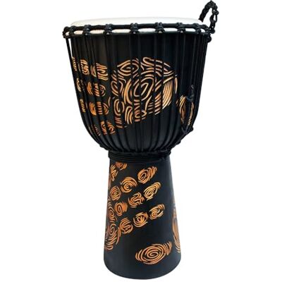TOCA Djembe tallado Street Series 10" mediano con huellas de manos TOCA Djembe tallado Street Series 10" mediano con huellas de manos