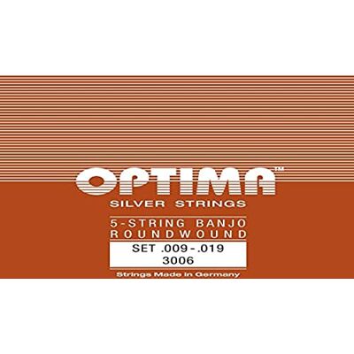 Optima 3006 Banjo 5-string SILVER Strings Set, Loop End Optima 3006 Banjo 5-string SILVER Strings Set, Loop End