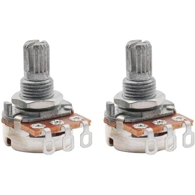Musiclily Basic Métrico A250K Mini Potenciómetro Eje Corto Dividido 2piezas Audio,para Guitarra Eléctrica y Bajo Musiclily Basic Métrico A250K Mini Potenciómetro Eje Corto Dividido 2piezas Audio,para Guitarra Eléctrica y Bajo