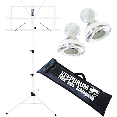 keepdrum Ordenador Soporte Blanco + – Atril Imanes 10stk + Funda keepdrum Ordenador Soporte Blanco + – Atril Imanes 10stk + Funda