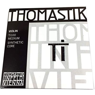 Thomastik-Infeld Cuerdas para violín TI Juego 4/4 con Re aluminio TI100 Thomastik-Infeld Cuerdas para violín TI Juego 4/4 con Re aluminio TI100