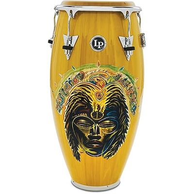 Latin Percussion Conga Santana Africa Speaks Quinto 11" , Amarillo vibrante, Hardware cromado Latin Percussion Conga Santana Africa Speaks Quinto 11" , Amarillo vibrante, Hardware cromado