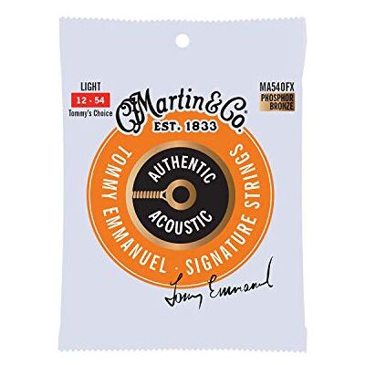 Martin - Juego de cuerdas para guitarra acústica de fósforo/bronce y zinc Martin - Juego de cuerdas para guitarra acústica de fósforo/bronce y zinc