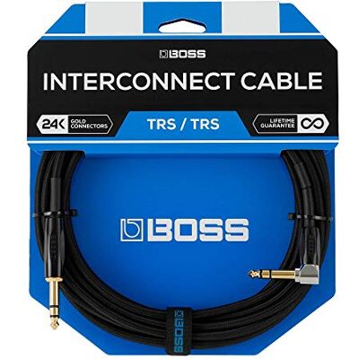 Boss – 6 m – Cable TRS de directo para interconectar conmutadores de pedal, pedales de expresión y conexiones de audio Boss – 6 m – Cable TRS de directo para interconectar conmutadores de pedal, pedales de expresión y conexiones de audio