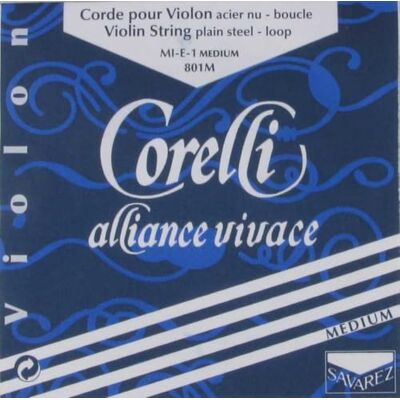 Savarez Corelli Cuerdas para Violín Alliance Mi acero con bola Medium 821M Savarez Corelli Cuerdas para Violín Alliance Mi acero con bola Medium 821M