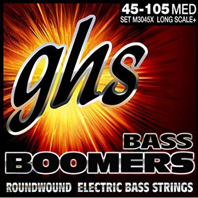 GHS Strings ghs ML3045X Juego de cuerdas para bajo, 45-100 GHS Strings ghs ML3045X Juego de cuerdas para bajo, 45-100