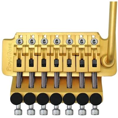 Floyd Rose FRTCS300SSS Sistema de trémolo original de la serie Hot Rod, 7 cadenas, color dorado satinado Floyd Rose FRTCS300SSS Sistema de trémolo original de la serie Hot Rod, 7 cadenas, color dorado satinado