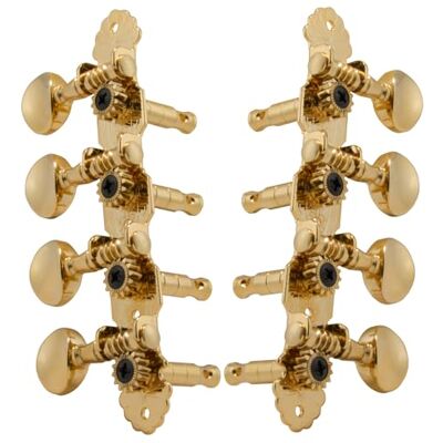 Grover 304G Sta-Tite Mandolin Machines Mandolin Machine Heads, 4 + 4 Oro Grover 304G Sta-Tite Mandolin Machines Mandolin Machine Heads, 4 + 4 Oro