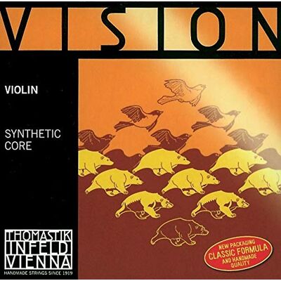 Thomastik-Infeld Thomastik cuerda simple para violín 4/4 Vision Cuerda A núcleo sintético, entorchado de aluminio, suave Thomastik-Infeld Thomastik cuerda simple para violín 4/4 Vision Cuerda A núcleo sintético, entorchado de aluminio, suave