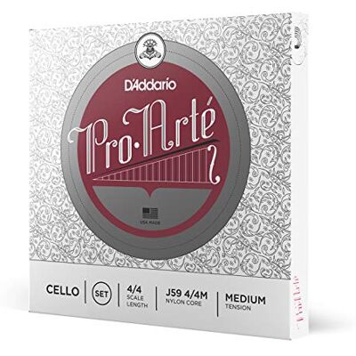 D'Addario Pro-Arte 4/4 Scale Medium Tension Cello String Set D'Addario Pro-Arte 4/4 Scale Medium Tension Cello String Set