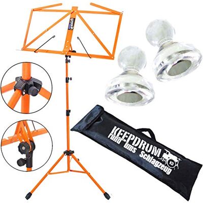 keepdrum Ordenador Soporte ordenador atril naranja con funda + 10 unidades Imanes MG10 keepdrum Ordenador Soporte ordenador atril naranja con funda + 10 unidades Imanes MG10