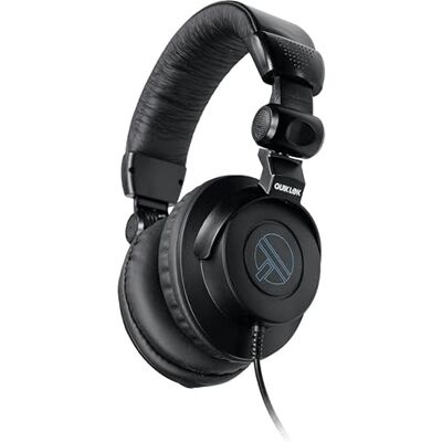 QUIK LOK Auriculares 32 ohmios Circumaural Cerrados 50 mm con Adaptador Jack 6.3 mm Incluido, Ideal para grabación en casa, monitoreo y escuchas prolongadas QUIK LOK Auriculares 32 ohmios Circumaural Cerrados 50 mm con Adaptador Jack 6.3 mm Incluido, Ideal para grabación en casa, monitoreo y escuchas prolongadas