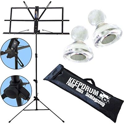 keepdrum mus2 BK Ordenador atril Note staender Negro + 10 imanes MG10 + Funda keepdrum mus2 BK Ordenador atril Note staender Negro + 10 imanes MG10 + Funda