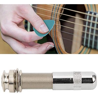 VBESTLIFE End Pin Endpin Jack Socket Plug Guitarra Eléctrica Acústica 1/4" Salida con cubierta trasera de material de cobre End Pin Guitarra VBESTLIFE End Pin Endpin Jack Socket Plug Guitarra Eléctrica Acústica 1/4" Salida con cubierta trasera de material de cobre End Pin Guitarra