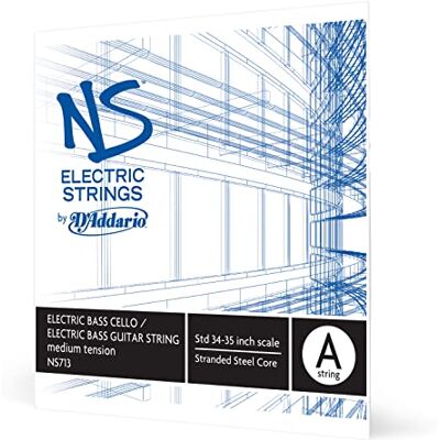 D'Addario NS Electric 4/4 Scale Medium Tension Single A String for Bass/Cello D'Addario NS Electric 4/4 Scale Medium Tension Single A String for Bass/Cello