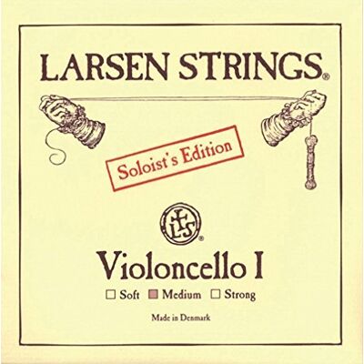 LARSEN STRINGS Larsen Original Cello 4/4 Violoncello I LA Soloist Corde Forte Tensión 19,1kg/ 42.1lbs LARSEN STRINGS Larsen Original Cello 4/4 Violoncello I LA Soloist Corde Forte Tensión 19,1kg/ 42.1lbs