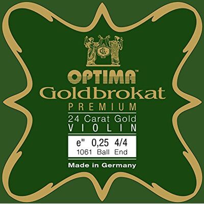 Optima Cuerdas para violín Gold Brocade Premium 24 Carat Gold 1/16 E 0.26 K medium Optima Cuerdas para violín Gold Brocade Premium 24 Carat Gold 1/16 E 0.26 K medium