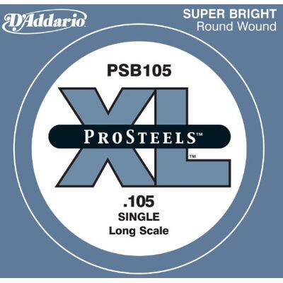 D'Addario .105 ProSteels Long Scale Single String for Bass Guitar D'Addario .105 ProSteels Long Scale Single String for Bass Guitar