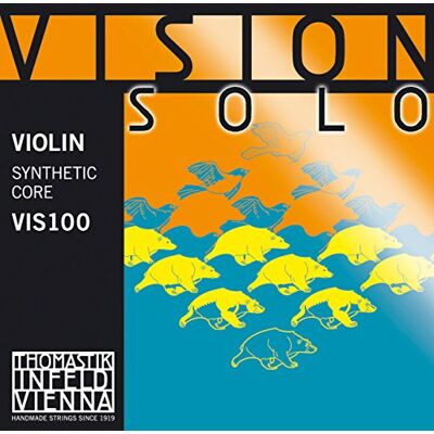 Thomastik-Infeld Vision Solo SOL-Cuerda de violín individual 4/4 Envoltura de plata pura Tensión 4,7 kg/10,4 lbs Thomastik-Infeld Vision Solo SOL-Cuerda de violín individual 4/4 Envoltura de plata pura Tensión 4,7 kg/10,4 lbs