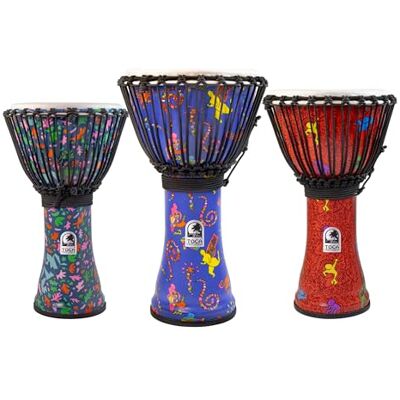TOCA Juego de 4 djembés Freestyle Colorsound de 7" con sarong TOCA Juego de 4 djembés Freestyle Colorsound de 7" con sarong