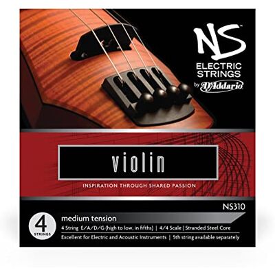 D'Addario NS Electric 4/4 Scale Medium Tension Violin String Set D'Addario NS Electric 4/4 Scale Medium Tension Violin String Set