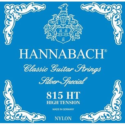 Hannabach Cuerdas para Guitarra Clásica Serie 815, Tensión Alta, Plateado Especial, Set Hannabach Cuerdas para Guitarra Clásica Serie 815, Tensión Alta, Plateado Especial, Set