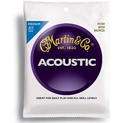 Martin Cuerdas para guitarra acústica, de , de bronce fosforado Martin Cuerdas para guitarra acústica, de , de bronce fosforado