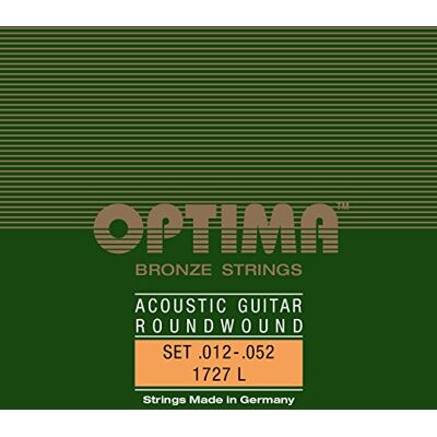 Optima Cuerdas Guitarra Acústica Juego Cuerdas Bronce claro 1727L Optima Cuerdas Guitarra Acústica Juego Cuerdas Bronce claro 1727L